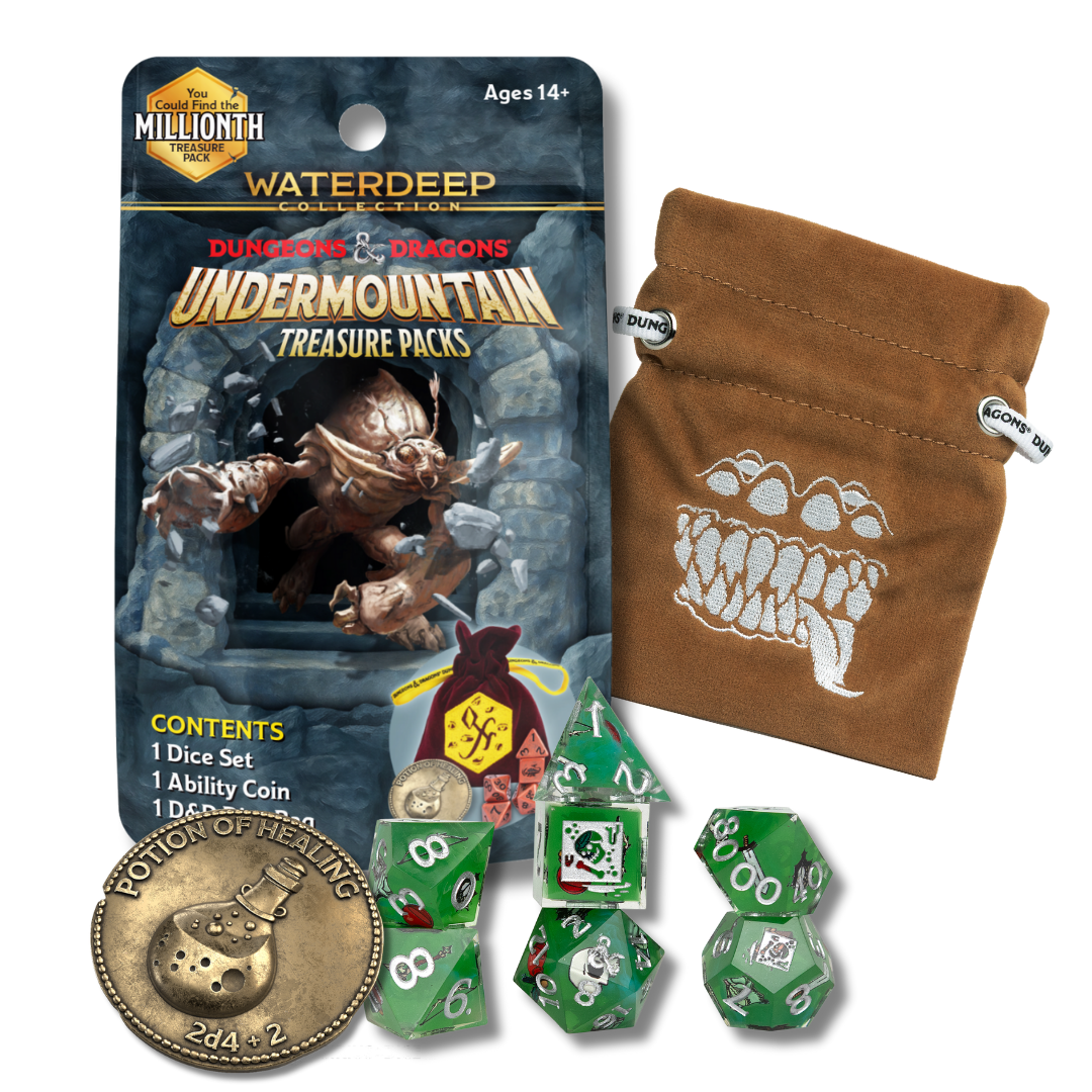 Dungeons and Dragons: Undermountain Treasure Pack | Cards and Coasters CA