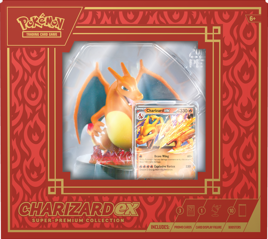 POKEMON CHARIZARD EX SUPER-PREMIUM COLLECTION | Cards and Coasters CA