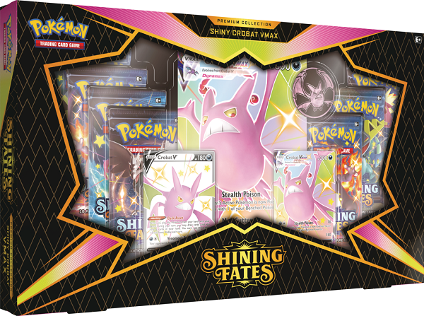 Pokemon - Shining Fate Premium Shiny Crobat Vmax | Cards and Coasters CA