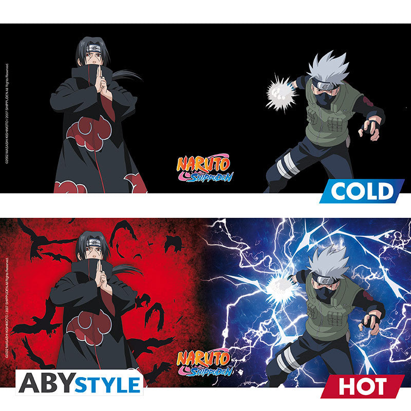 NARUTO SHIPPUDEN MUG HEAT CHANGE KAKASHI/ITACHI 460ML | Cards and Coasters CA