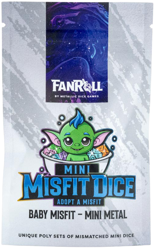 FanRoll Mystery Misfit Mini Metal Dice | Cards and Coasters CA