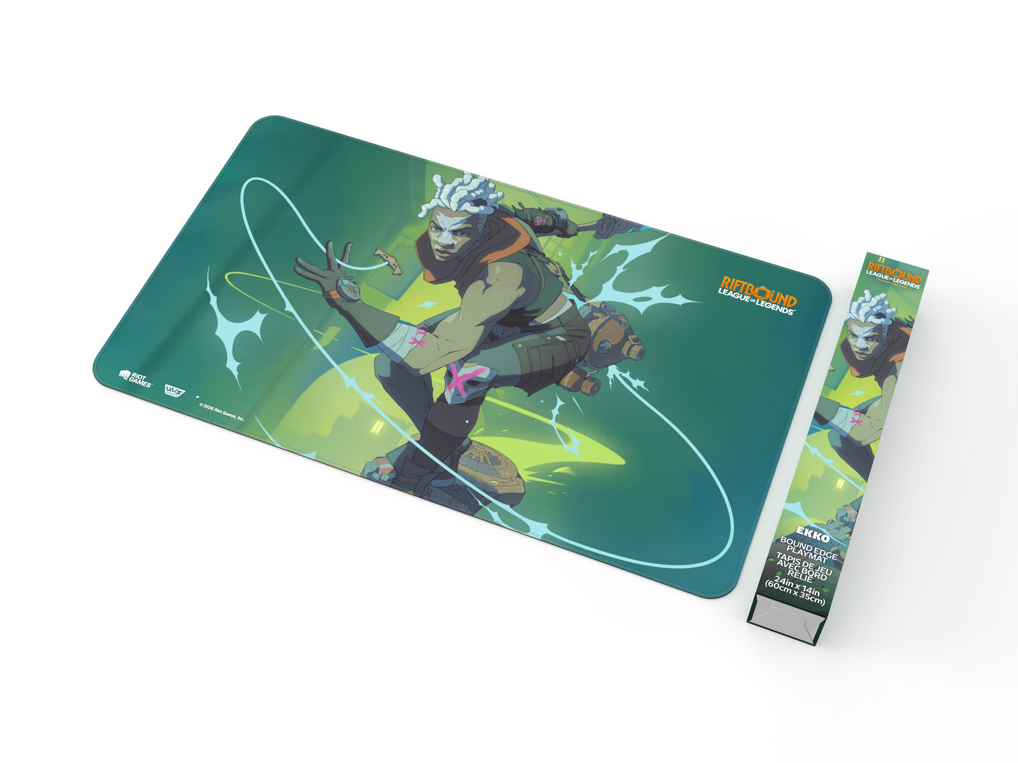 Riftbound League of Legends TCG Radiance Playmat - Ekko | Cards and Coasters CA