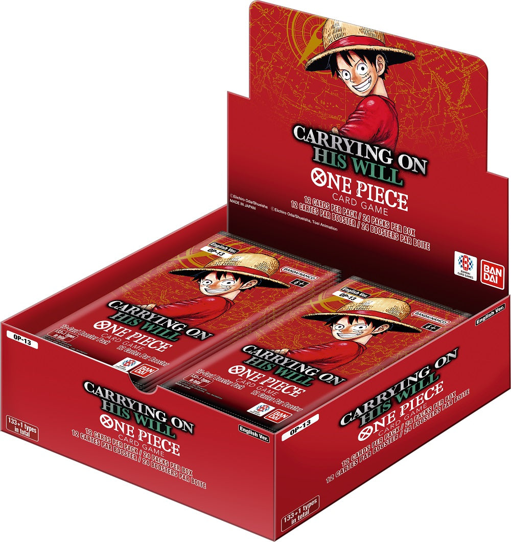 ONE PIECE CG OP-13 CARRYING ON HIS WILL BOOSTER BOX | Cards and Coasters CA