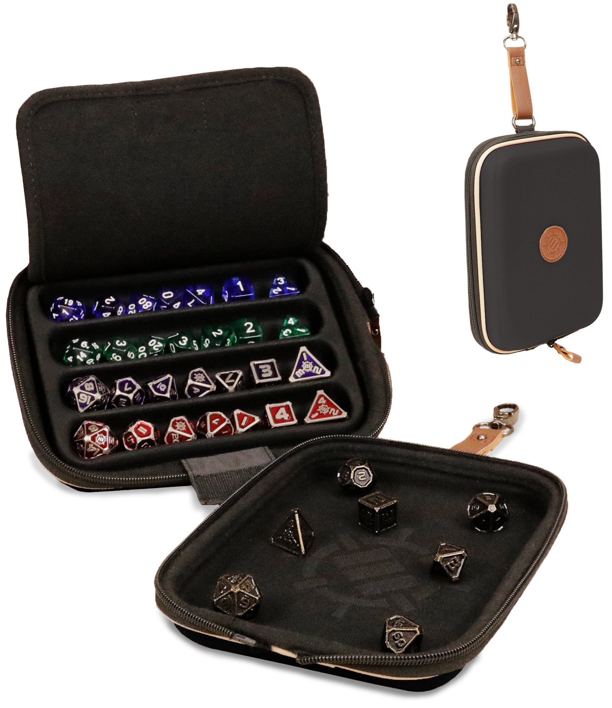 AP Enhance - Tabletop Designer Dice Case and Tray - Black | Cards and Coasters CA