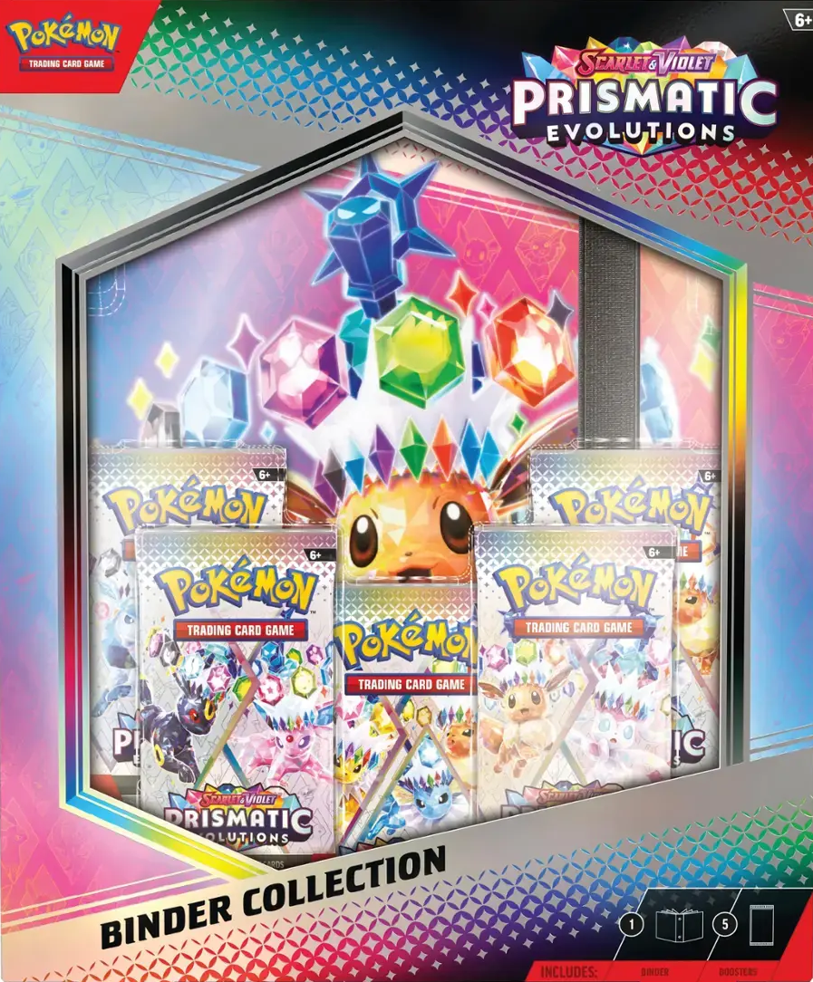 Pokémon Prismatic Evolutions Binder Collection | Cards and Coasters CA