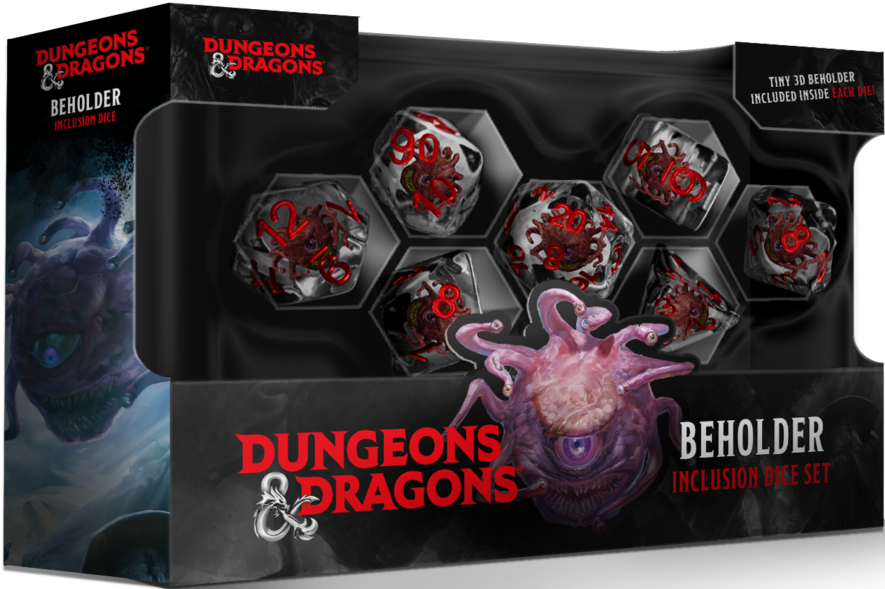 Dungeons and Dragons Beholder Dice Set | Cards and Coasters CA