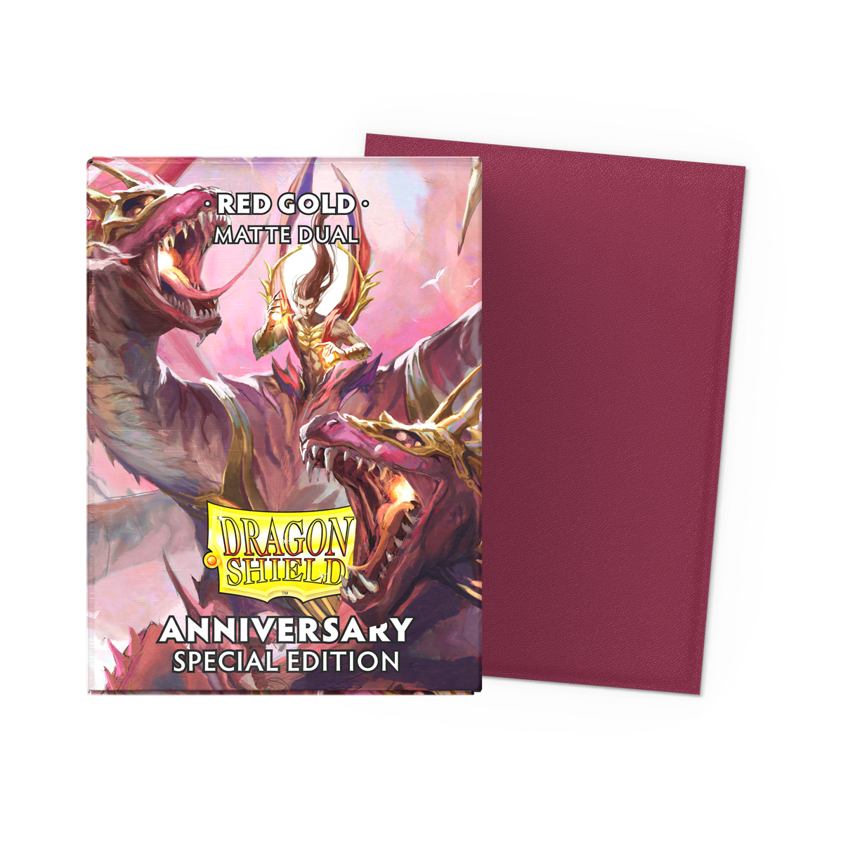 Dragon Shield Matte Dual Anniversary Special Edition Red Gold | Cards and Coasters CA