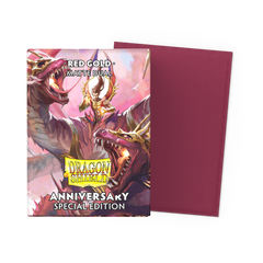 Dragon Shield Matte Dual Anniversary Special Edition Red Gold | Cards and Coasters CA