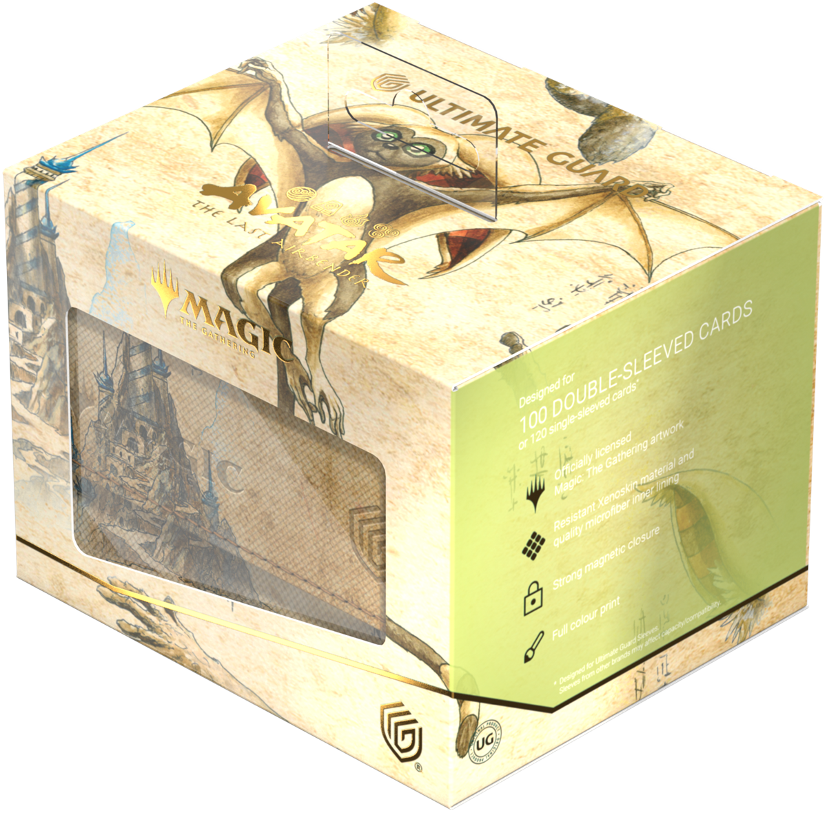 UG DECK CASE SIDEWINDER 133+ XENOSKIN MTG AVATAR: THE LAST AIRBENDER - MOMO, FRIENDLY FLIER | Cards and Coasters CA