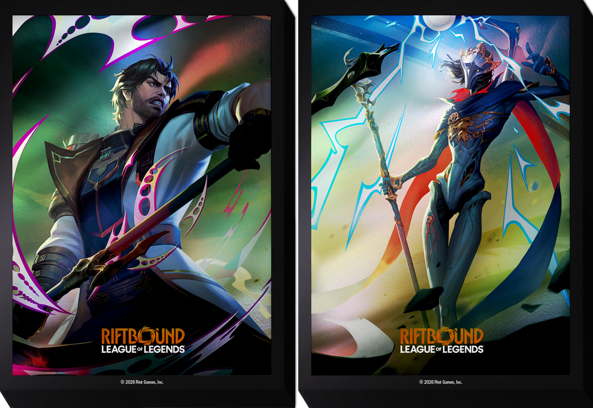 Riftbound Sleeves - Jayce VS Viktor | Cards and Coasters CA