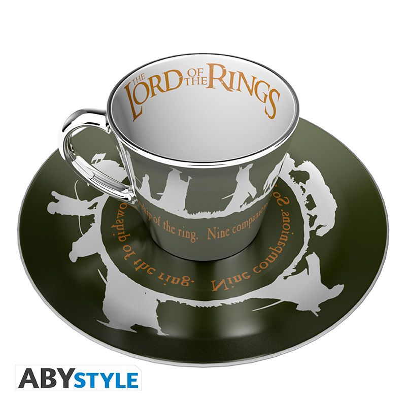 Lord of the Rings Mirror mug and plate set | Cards and Coasters CA