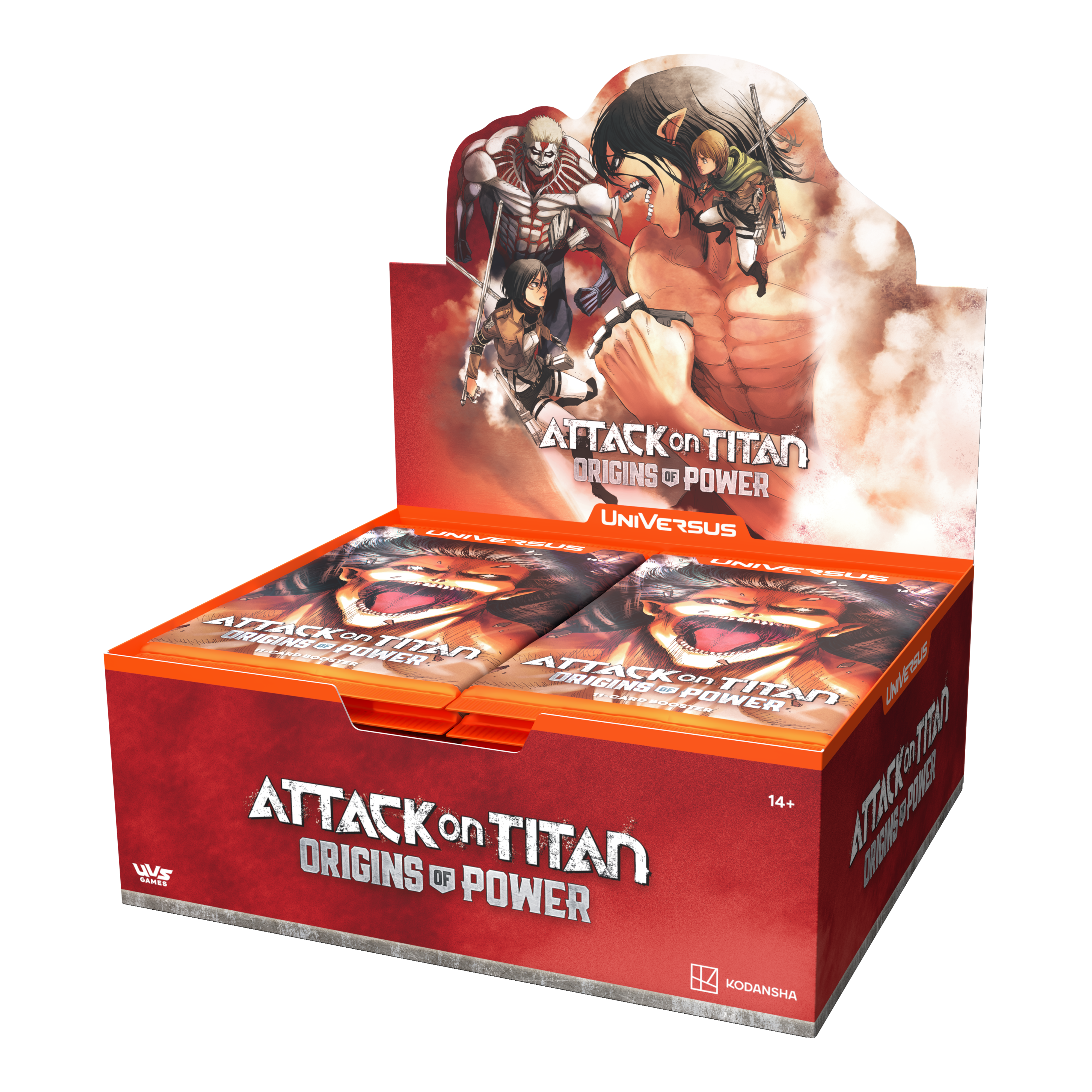 Universus: Attack on Titan: Origins of Power: Booster Box | Cards and Coasters CA