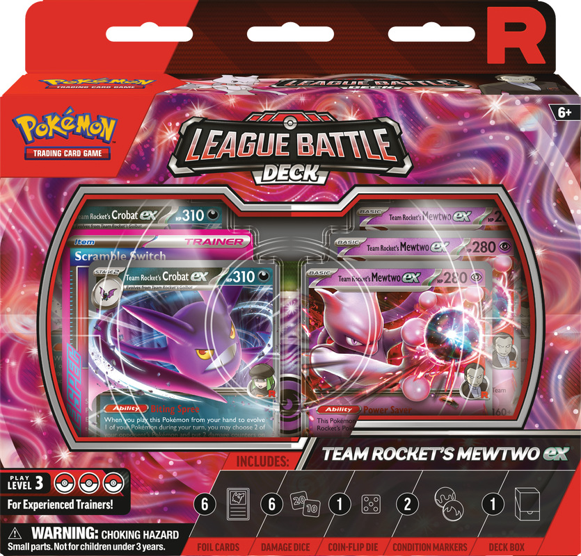 Pokemon League Battle Deck -  Team Rocket's Mewtwo | Cards and Coasters CA