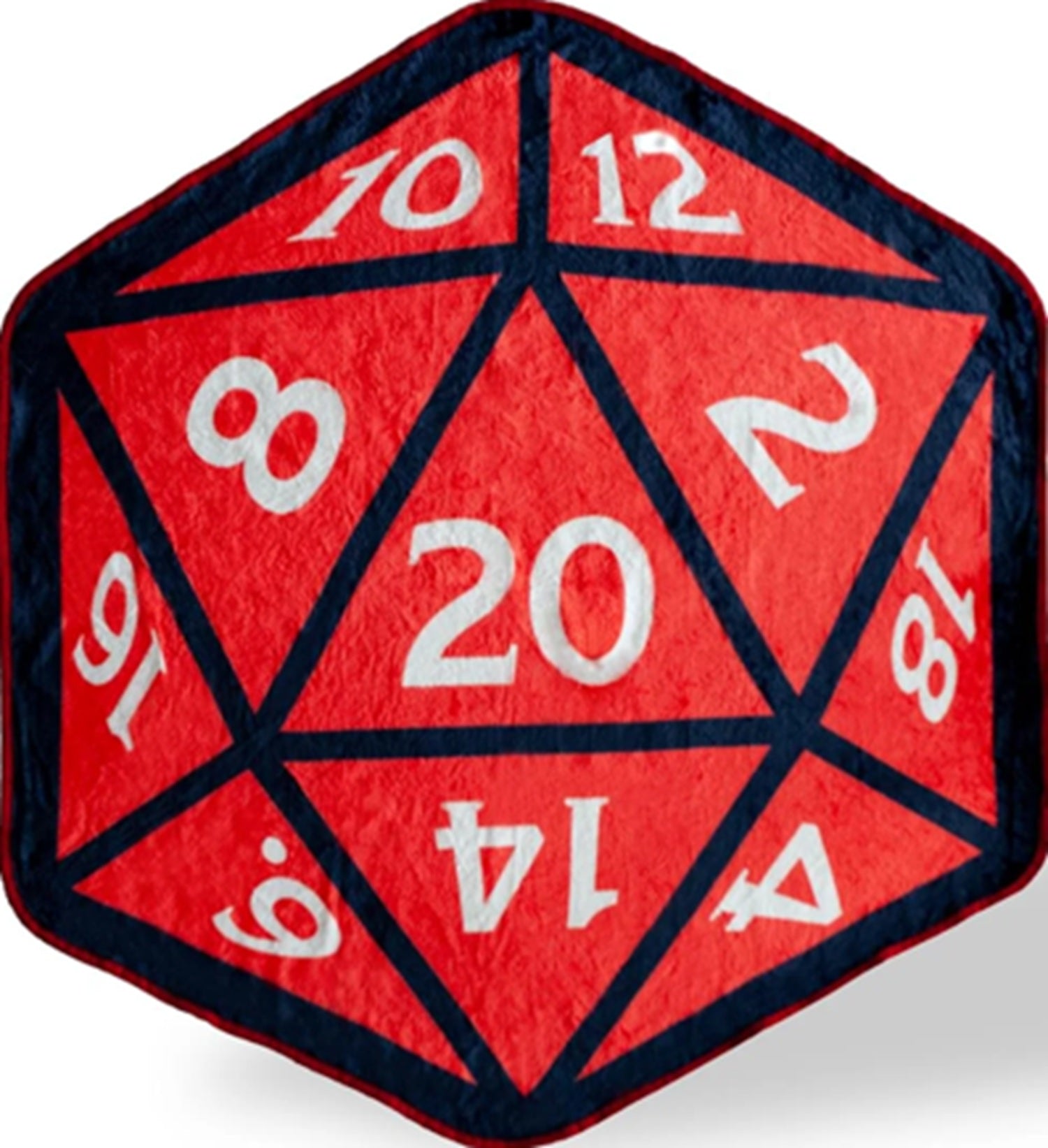 DND Fleece Throw Blanket D20 52x48 | Cards and Coasters CA