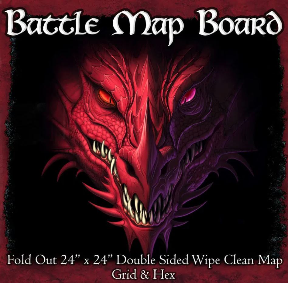 Battle Map Board Grid and Hex | Cards and Coasters CA