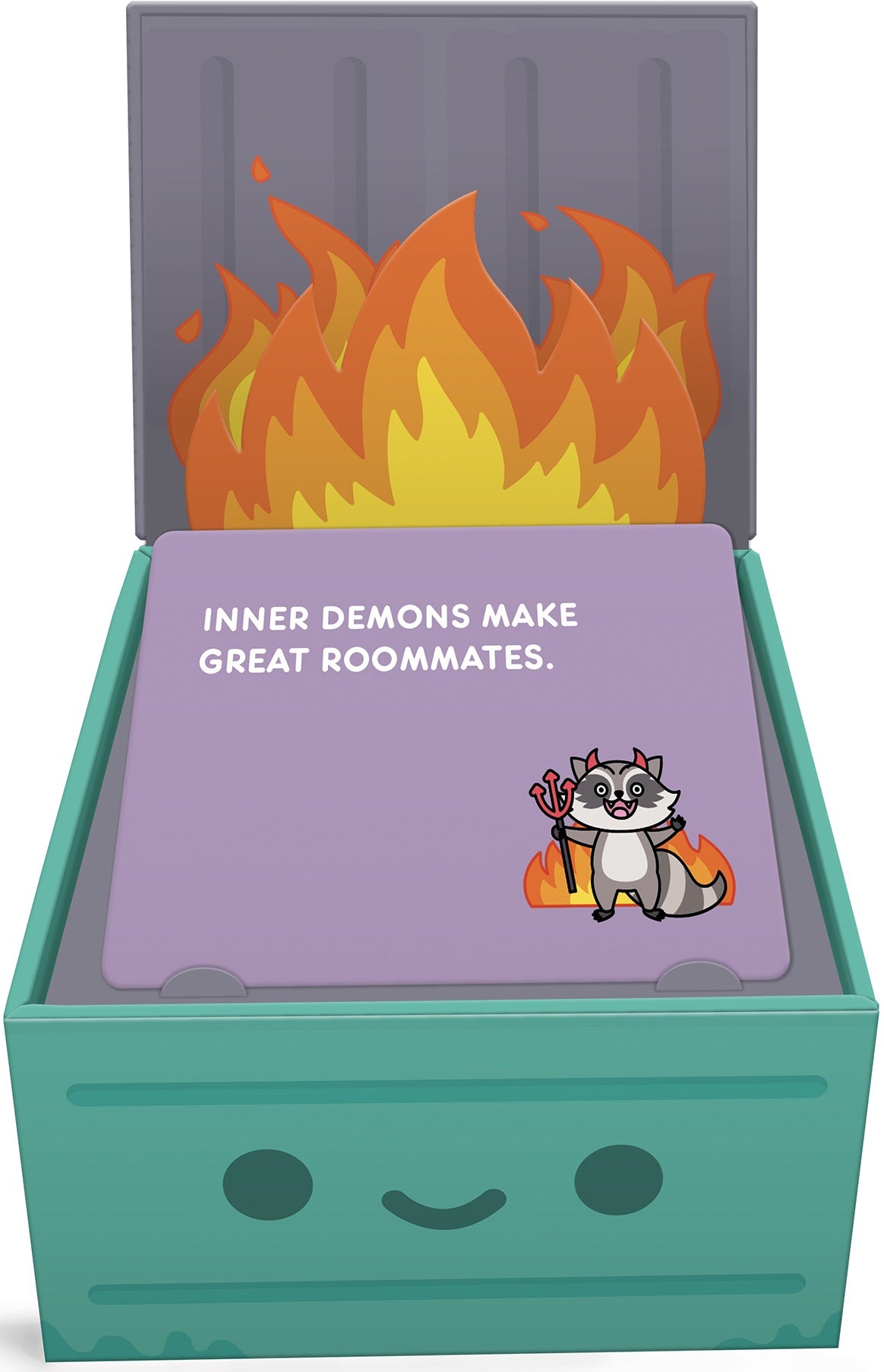 Anti-Affirmations For Your Dumpster Fire Life: A 52 Card Deck and Stand | Cards and Coasters CA