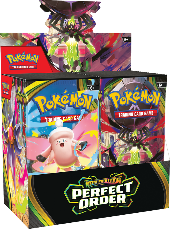 Pokémon: Mega Evolutions Perfect Order Booster Box | Cards and Coasters CA