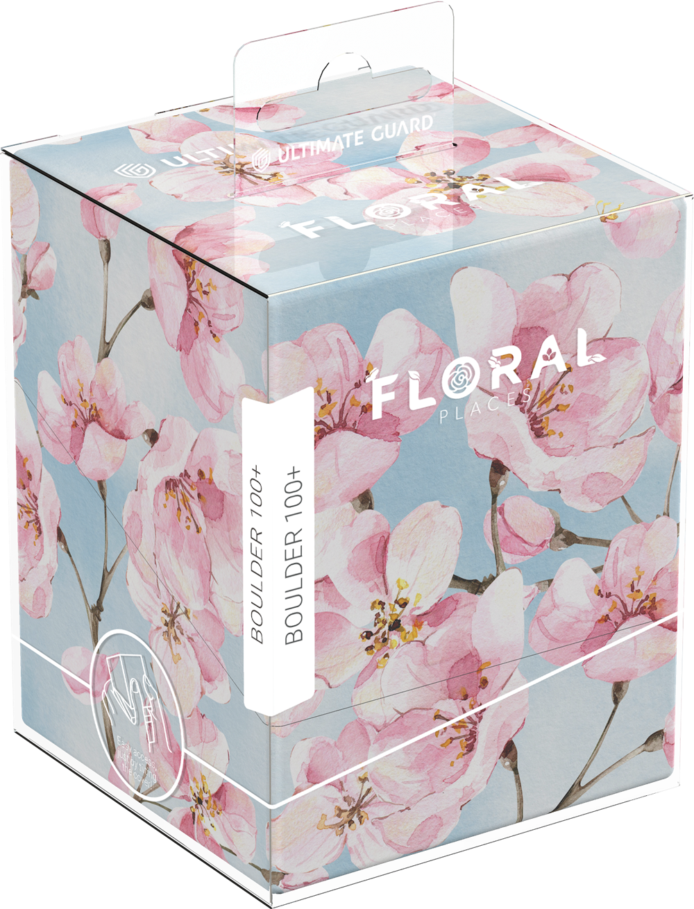 Ultimate Guard Deck Box: Boulder - Floral Places - Cherry Blossom | Cards and Coasters CA