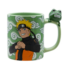 NARUTO SHIPPUDEN MUG 3D HANDLE NARUTO AND GAMA-CHA | Cards and Coasters CA
