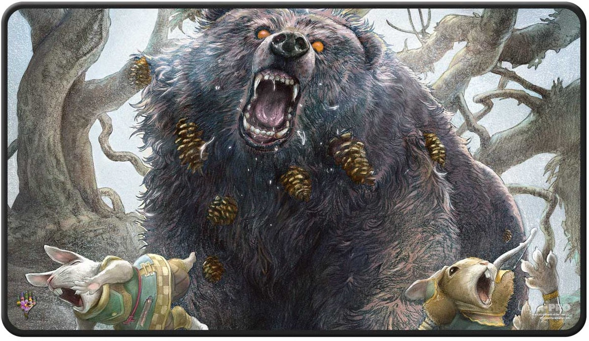 Playmat MTG: UP PLAYMAT MTG BLOOMBURROW BLACK STITCHED ARTIST 2 | Cards and Coasters CA