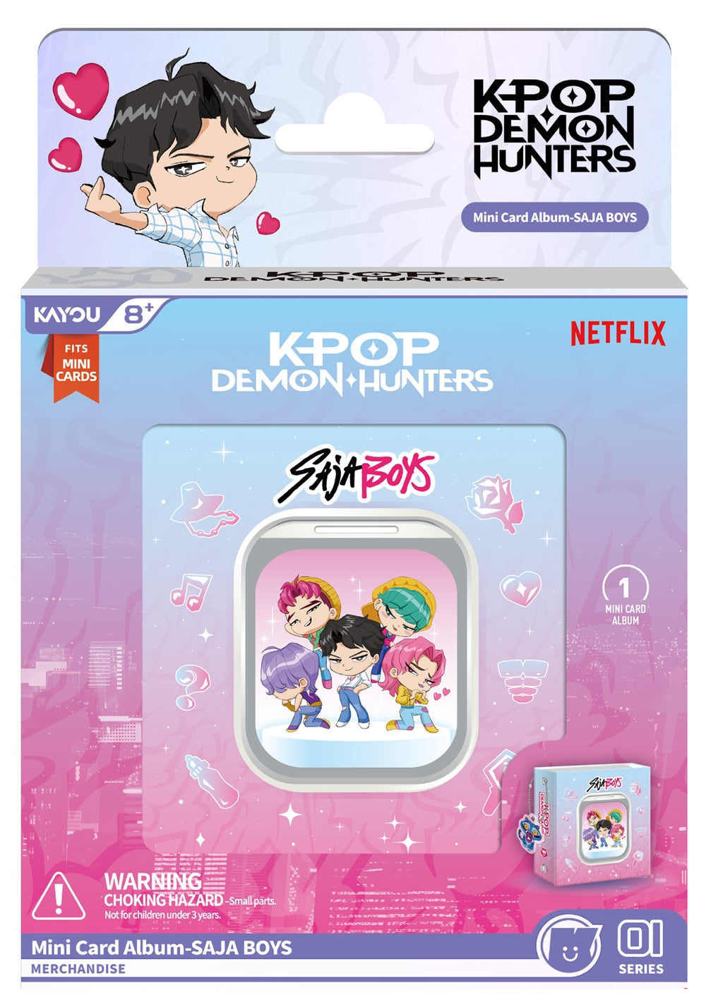 KPop Demon Hunters Mini Card Album Saja Boys | Cards and Coasters CA