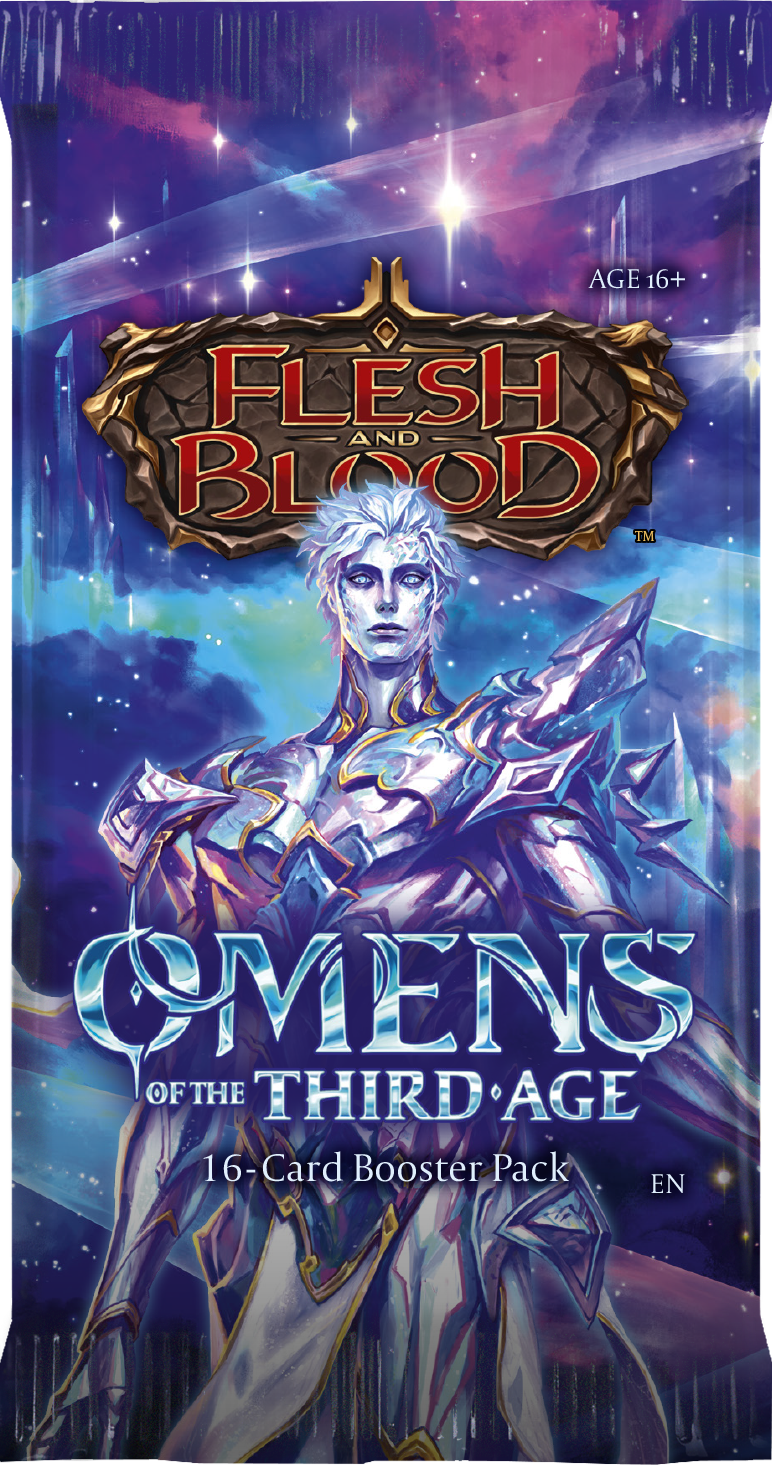 Flesh and Blood: Omens of the Third Age Booster Pack | Cards and Coasters CA