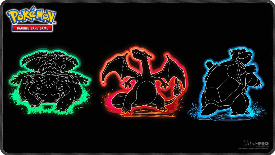 Playmat: Pokemon: Neon Kanto Foil | Cards and Coasters CA