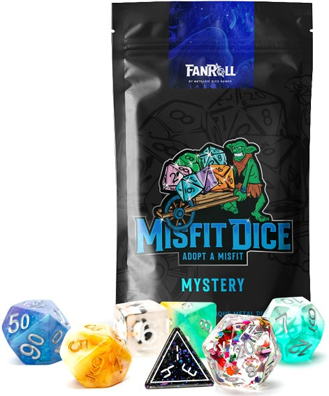 FanRoll Dice Mystery Misfit Resin Dice | Cards and Coasters CA