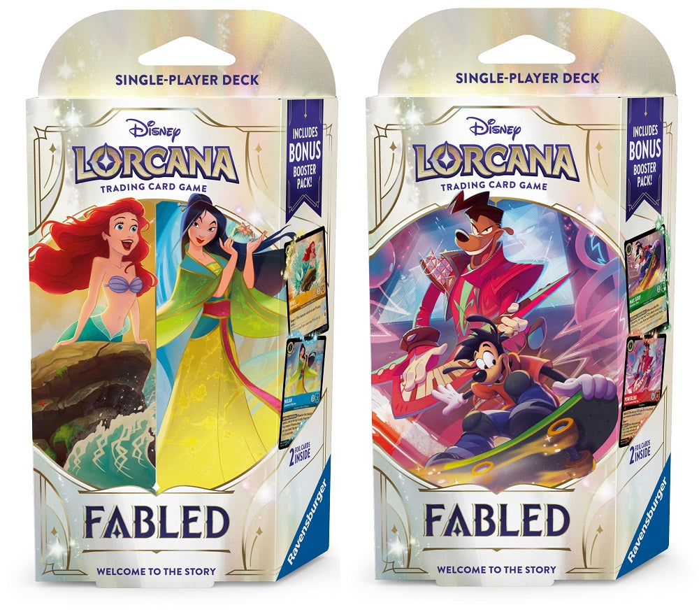 Lorcana: Starter Deck: Fable: Emerald Ruby | Cards and Coasters CA