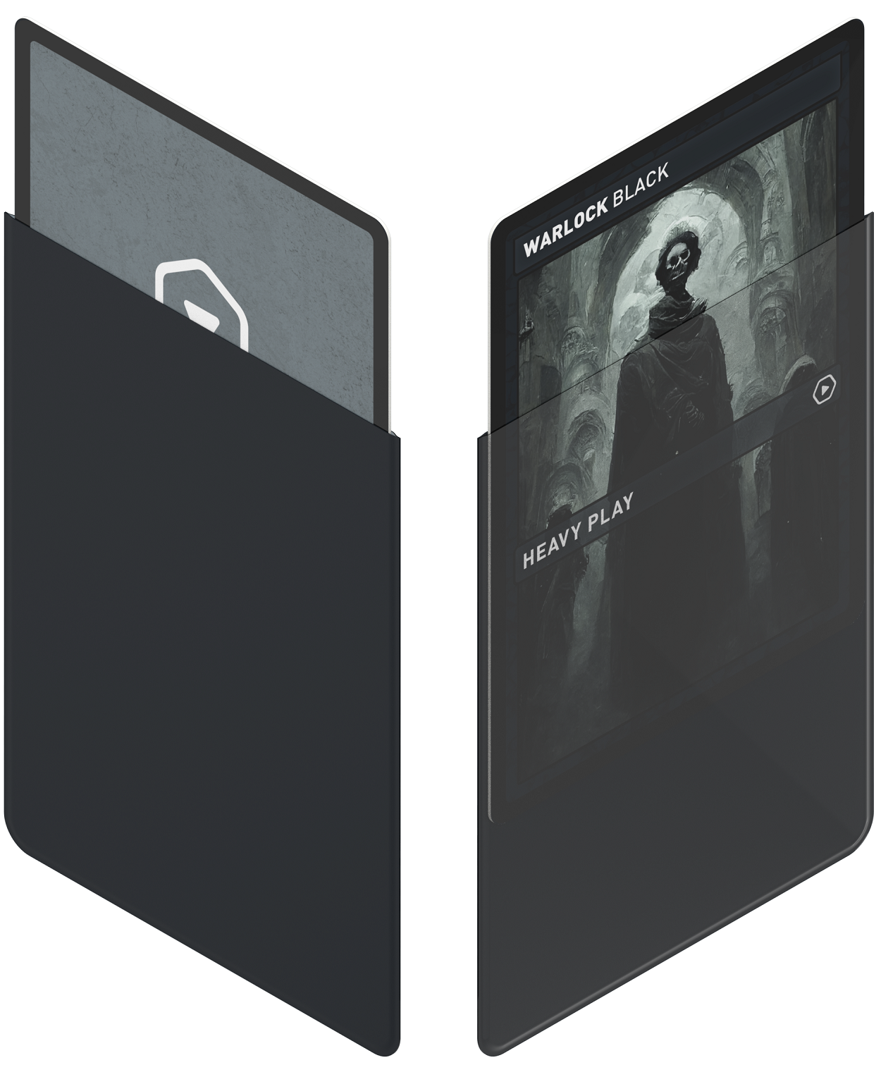Heavy Play Sleeves: Black | Cards and Coasters CA