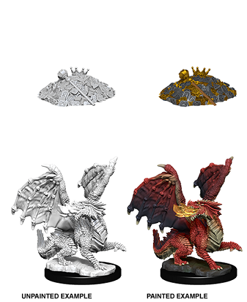 D&D: Nolzur's Marvelous Miniatures: Red Dragon Wyrmling | Cards and Coasters CA