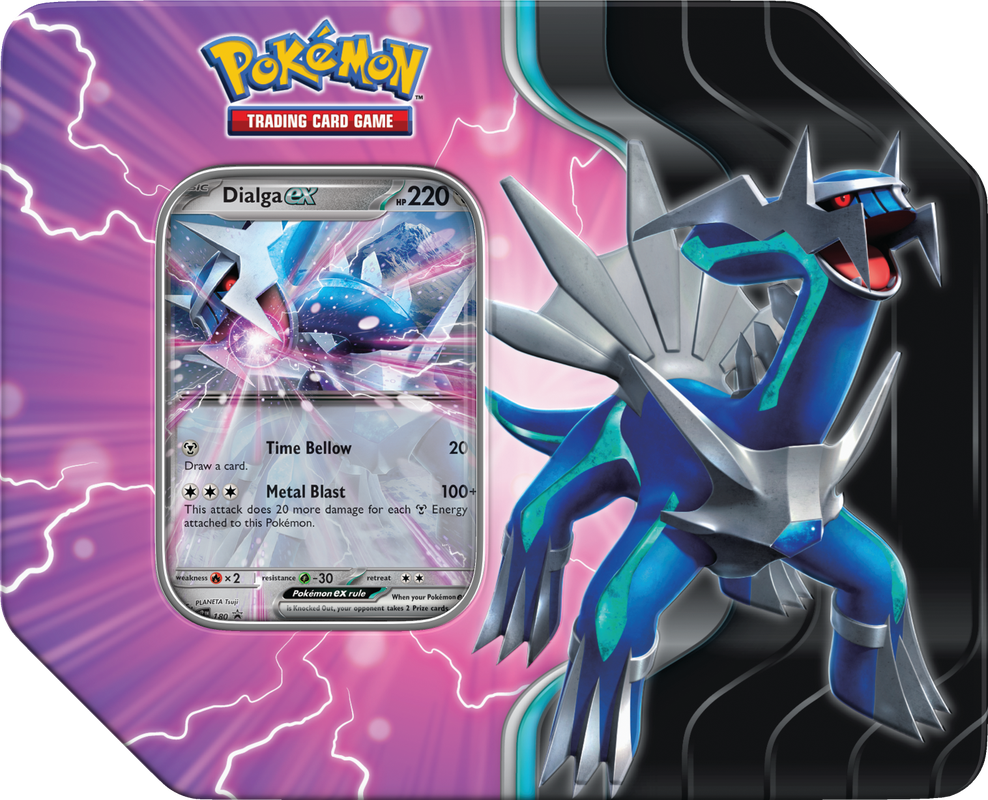 Pokemon: Sword & Shield: Dialga EX Tin | Cards and Coasters CA