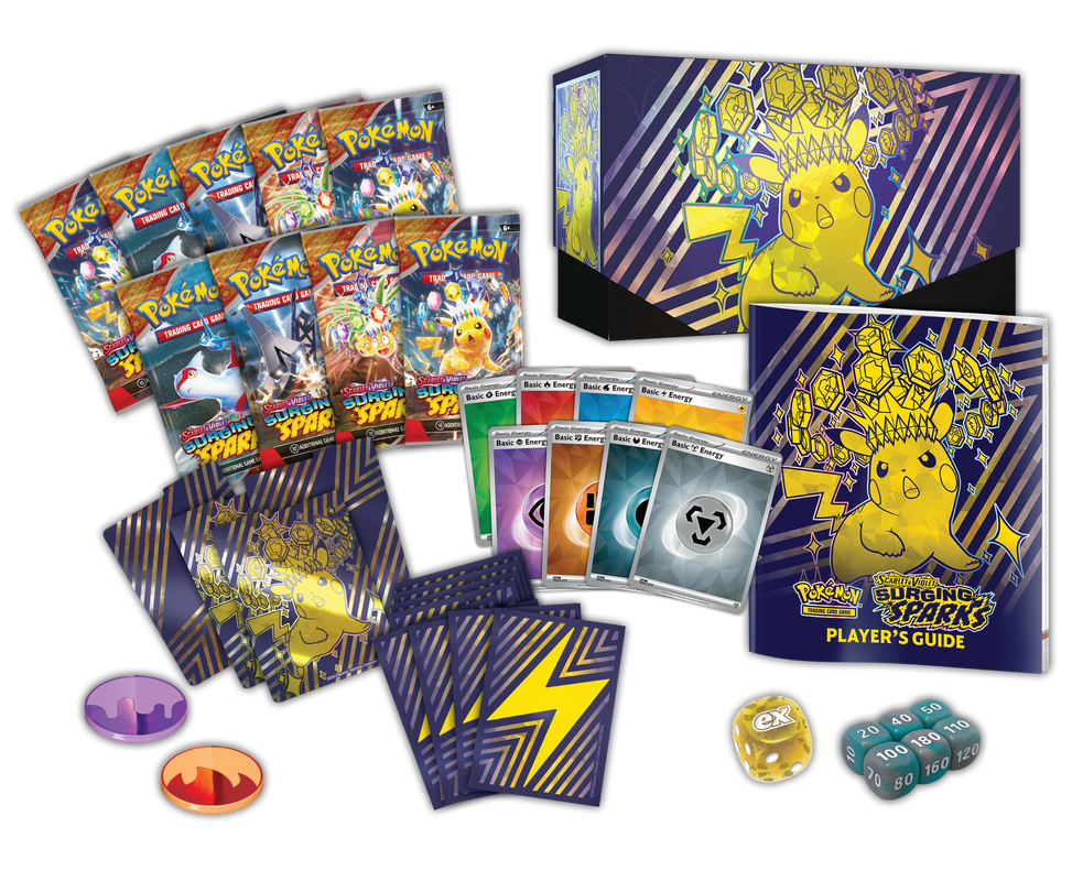 Pokemon Elite Trainer Box: Scarlet & Violet Surging Sparks | Cards and Coasters CA