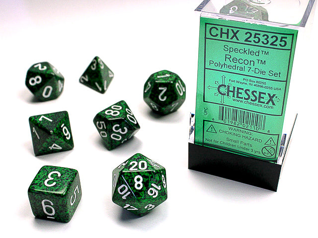 Chessex Dice Set: Speckled Recon | Cards and Coasters CA