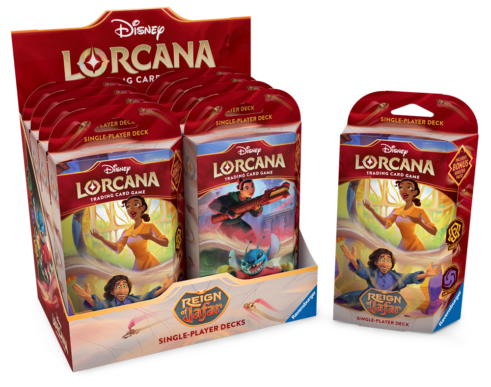 Lorcana: Starter Deck: Reign of Jafar Ruby Steel | Cards and Coasters CA