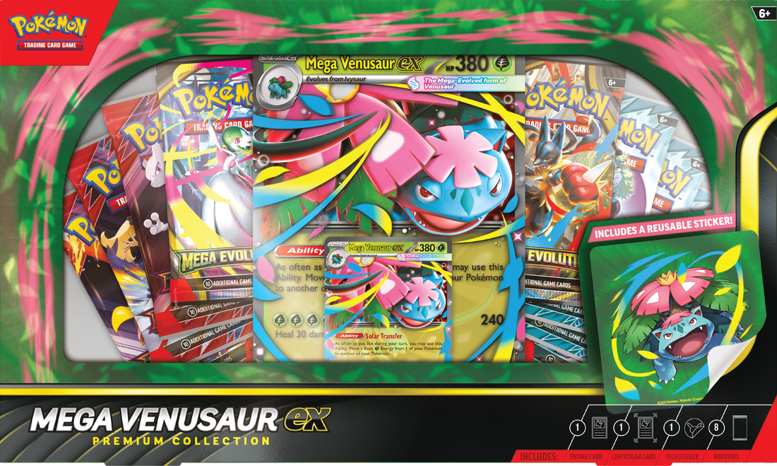 POKEMON MEGA VENUSAUR EX PREMIUM COLLECTION | Cards and Coasters CA