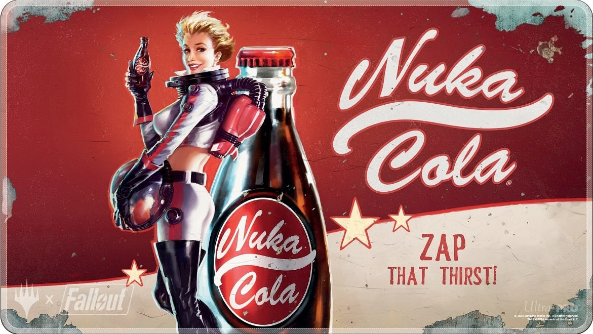 Playmat MTG: Fallout:  Nuka Cola | Cards and Coasters CA
