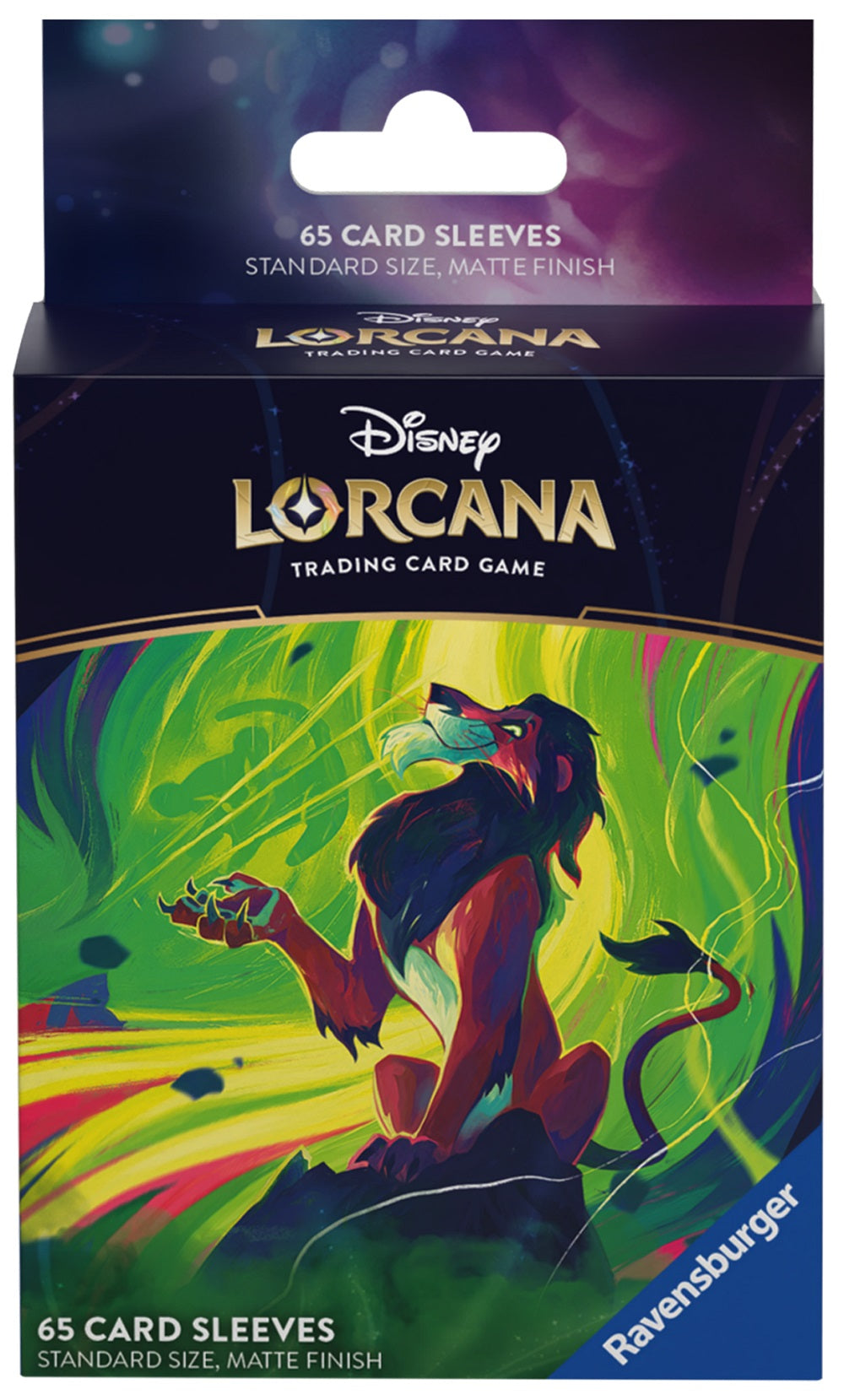 Lorcana Card Sleeve: Scar | Cards and Coasters CA