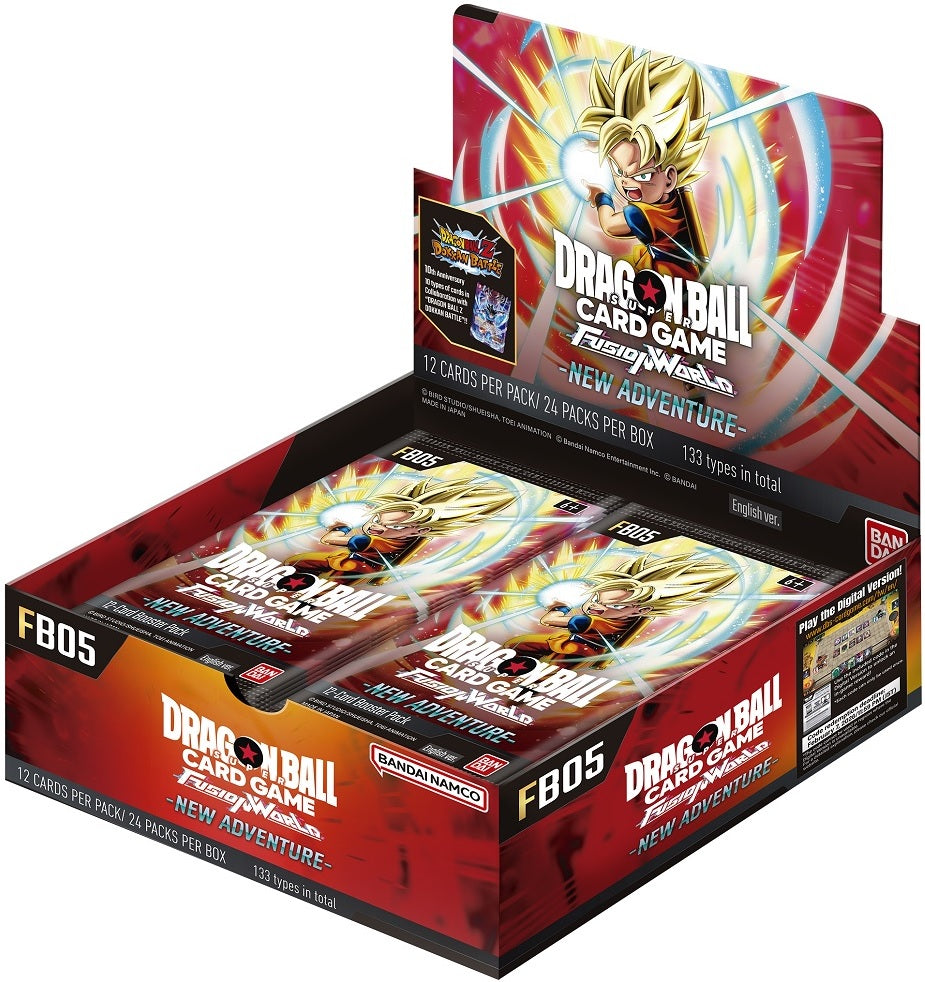 Dragon Ball Fusion World - FB05 - New Adventure Booster Box | Cards and Coasters CA