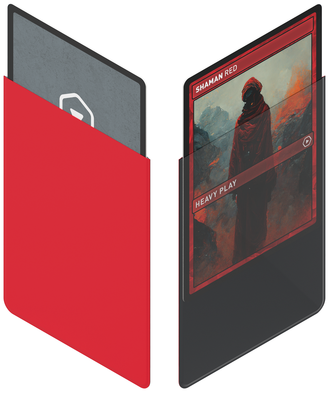 Heavy Play Sleeves: Red | Cards and Coasters CA