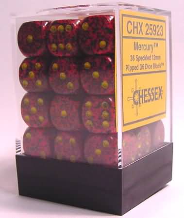 Chessex - Speckled Mercury - 36 D6 Cube | Cards and Coasters CA