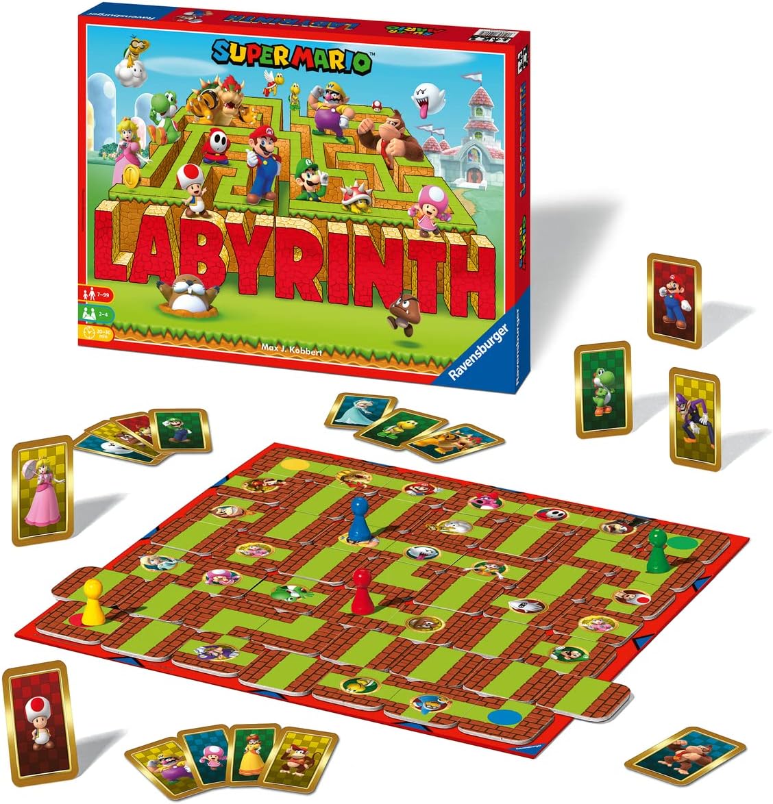 Labyrinth: Super Mario | Cards and Coasters CA