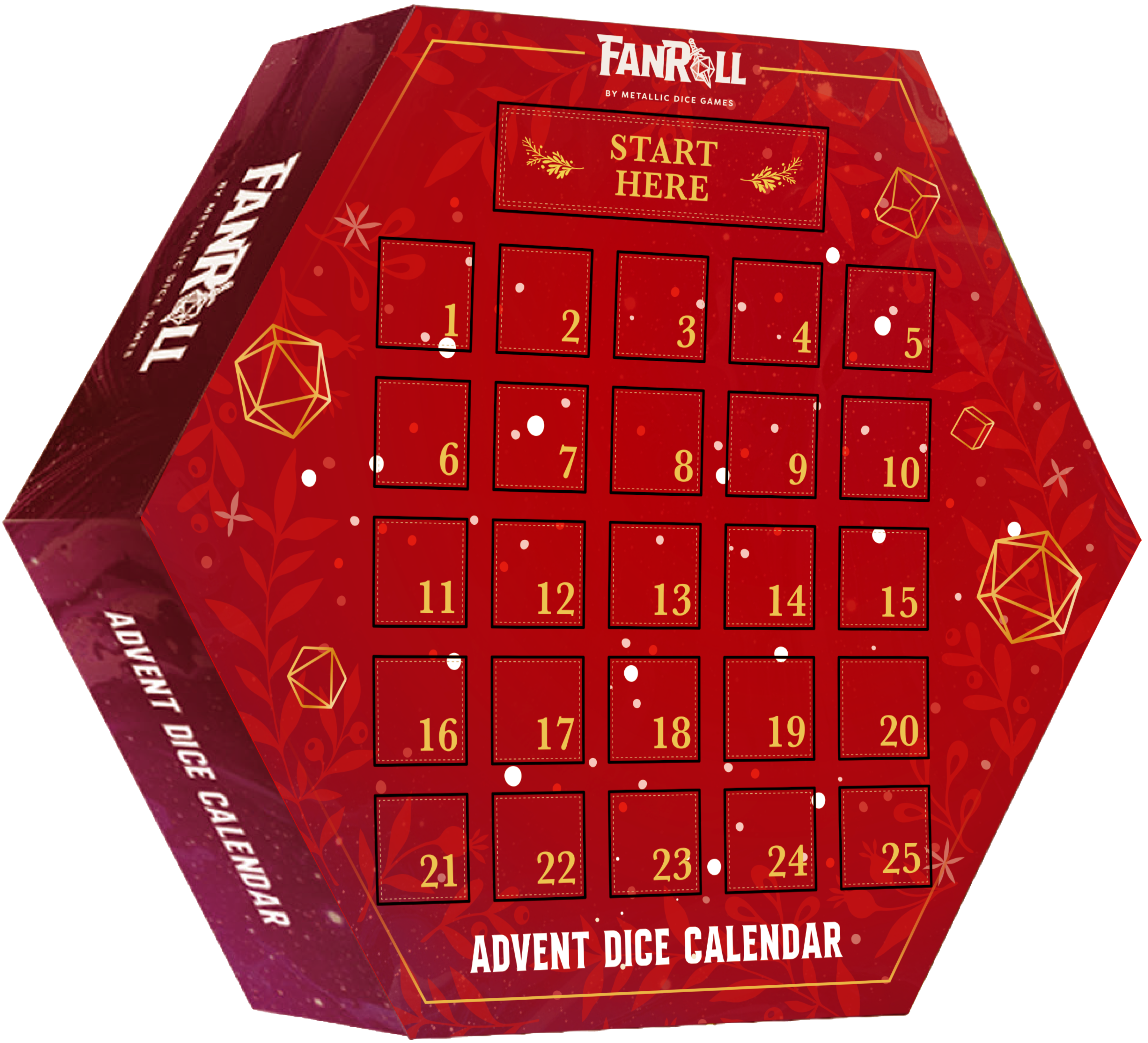 FanRoll Dice: Advent Calendar | Cards and Coasters CA