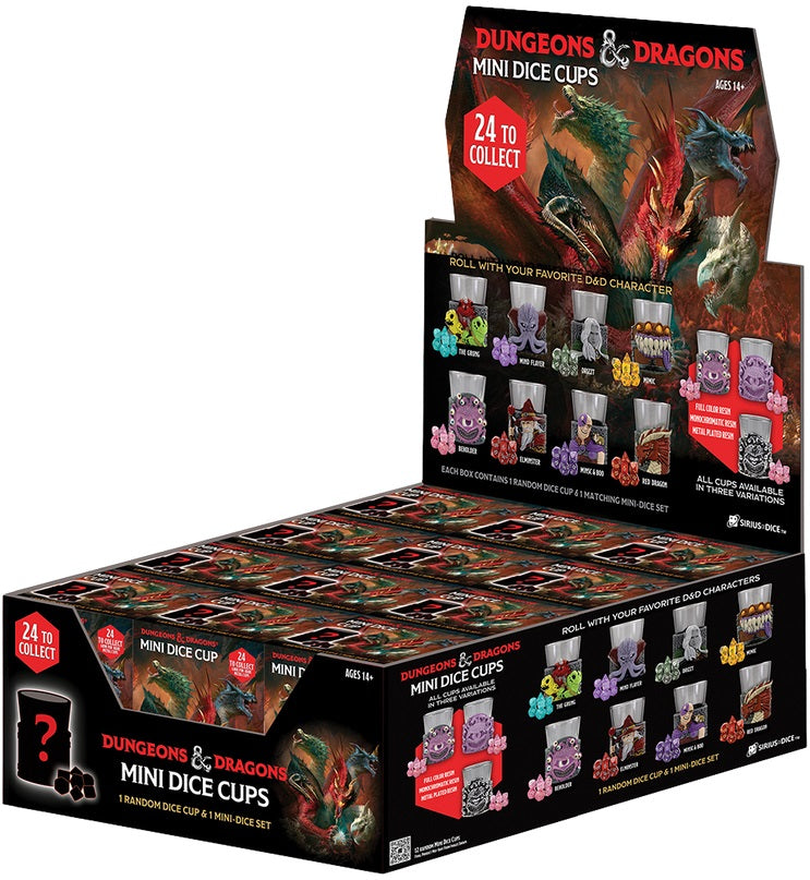 Dungeons and Dragons: Mini Dice Cups | Cards and Coasters CA