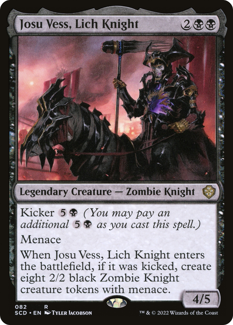 Josu Vess, Lich Knight [Starter Commander Decks] | Cards and Coasters CA