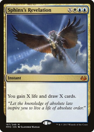 Sphinx's Revelation [Modern Masters 2017] | Cards and Coasters CA