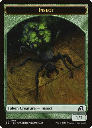 Insect Token [Shadows over Innistrad Tokens] | Cards and Coasters CA