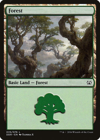 Forest (35) [Duel Decks: Nissa vs. Ob Nixilis] | Cards and Coasters CA