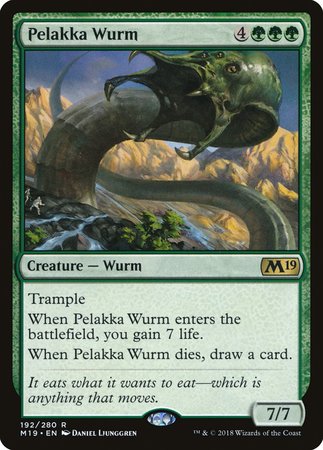 Pelakka Wurm [Core Set 2019] | Cards and Coasters CA