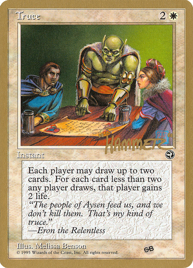 Truce (Shawn "Hammer" Regnier) (SB) [Pro Tour Collector Set] | Cards and Coasters CA